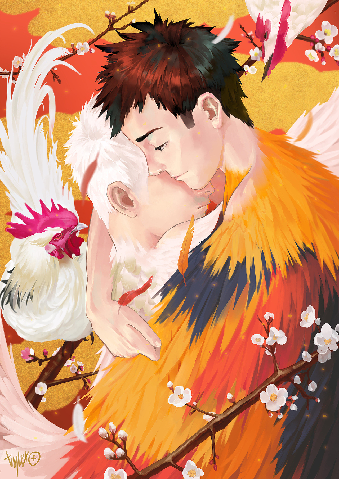 彩虹日常插画 Tyler田——漫画《季也和关山》（图ZMTY5MDAwODU2） - 艺术插画 - 站酷设计师Tyler田原创素材 - 站酷ZCOOL