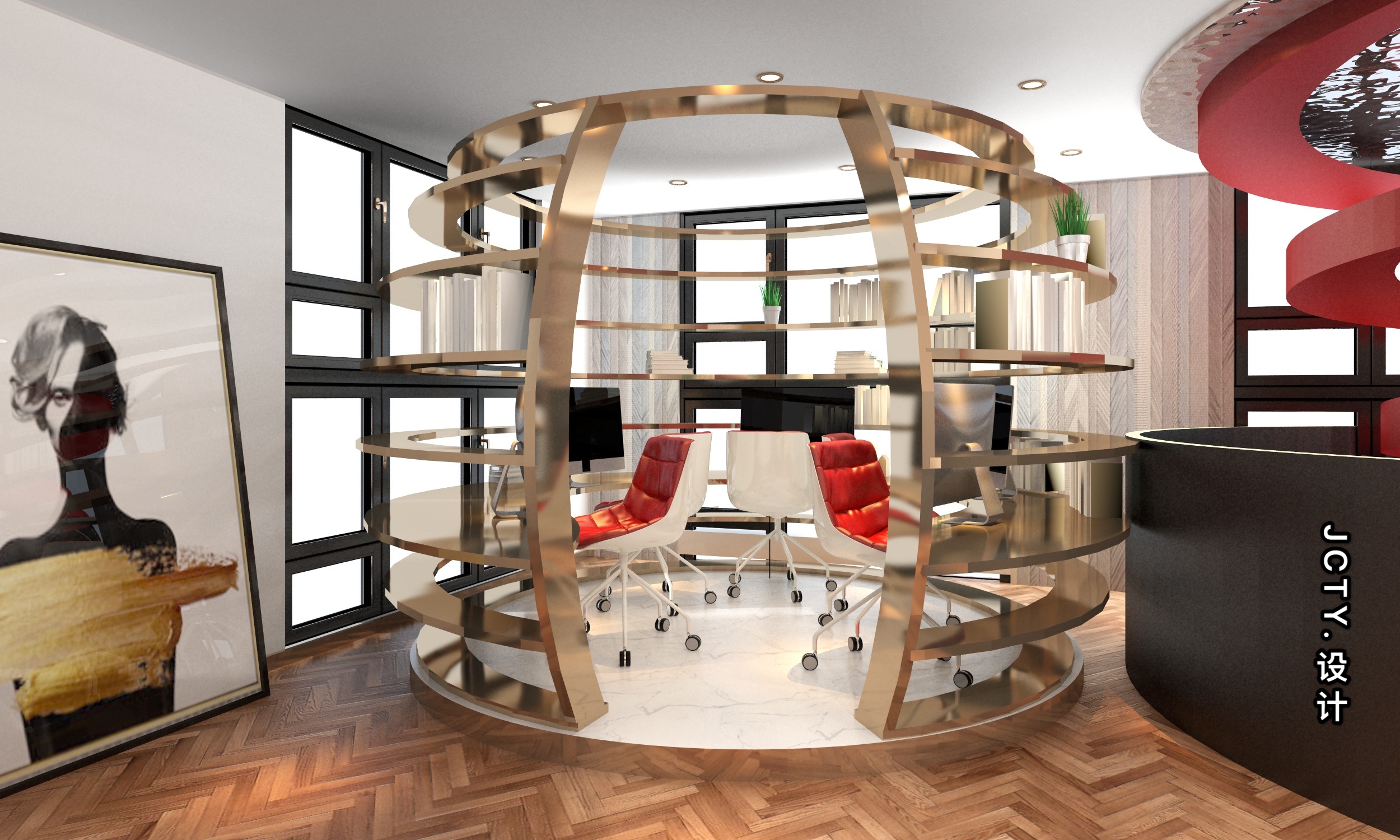 网红直播网络孵化公司装修设计