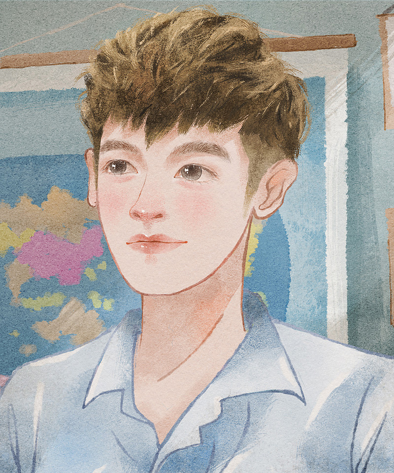 【插画-板绘】致青春系列（图ZMjA1MDk5Mzgw） - 艺术插画 - 站酷设计师兰小小LAN原创素材 - 站酷ZCOOL
