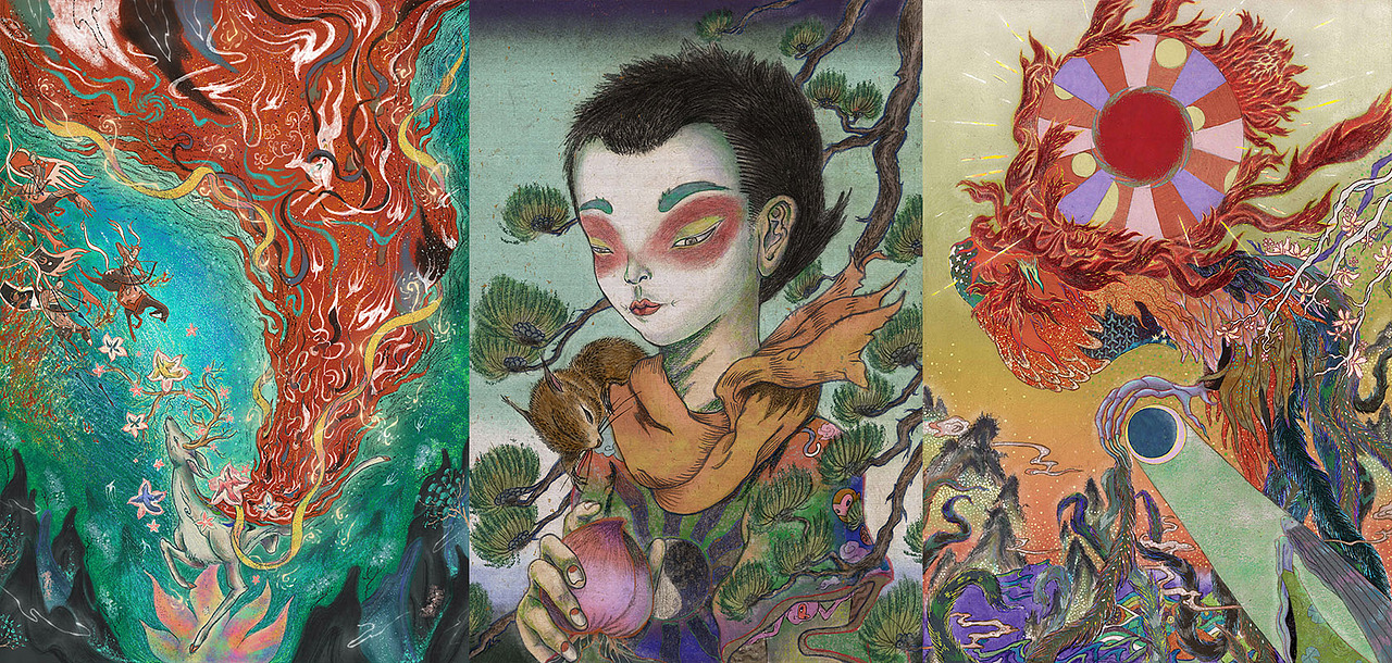 ☾☾ 落英 ☽☽ / 壹（图ZMjM1Nzk3NzUy） - 艺术插画 - 站酷设计师RebrainLab原创素材 - 站酷ZCOOL