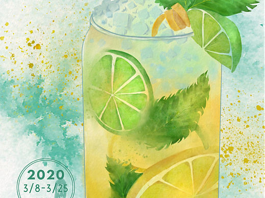 iPad水彩风｜柠檬薄荷饮（个人主页-ZNjU0NDM3ODg=） - 商业插画 - 站酷设计师画画的奶罐儿原创素材 - 站酷ZCOOL