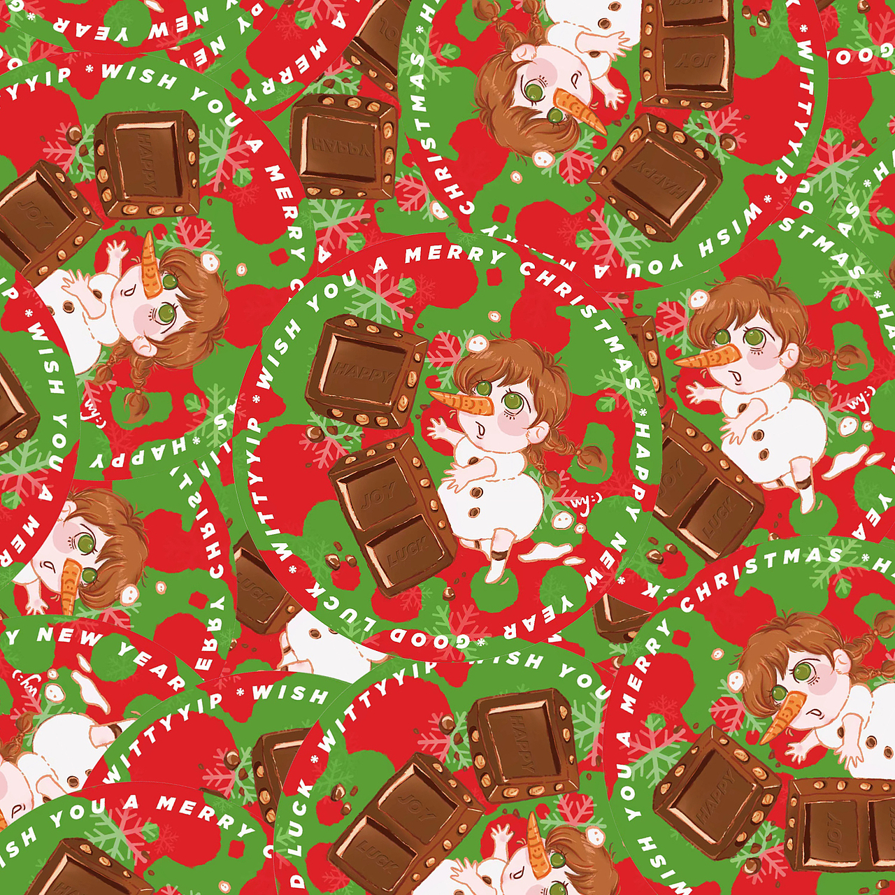 2020「圣诞快乐 杯子伴侣」（图ZMjg3NDI1NTUy） - 艺术插画 - 站酷设计师witty_yip0113原创素材 - 站酷ZCOOL