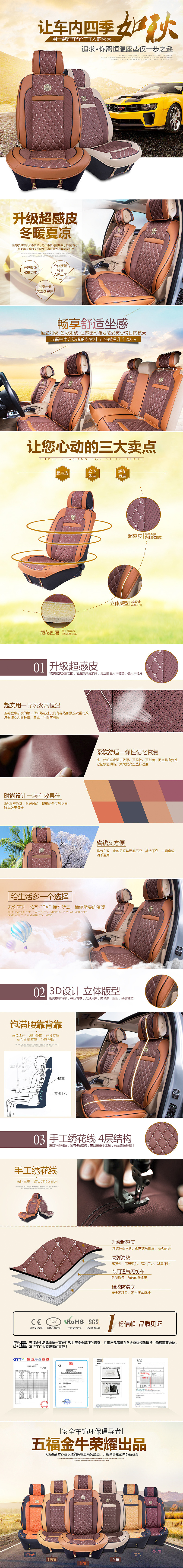 车品类坐垫/脚垫/尾垫详情页