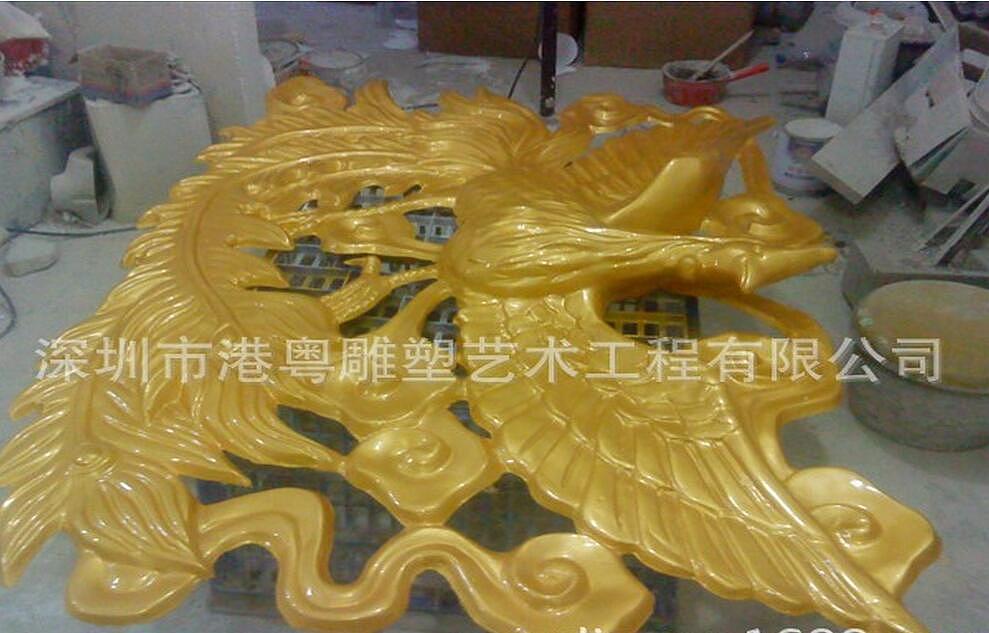定制玻璃钢大型酒店餐厅喜庆墙面浮雕壁画雕塑艺术摆件