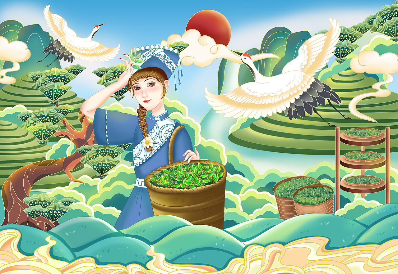 茶叶包装（图ZMzAzMjYyMjUy） - 创作习作 - 站酷设计师我是姜姜姜原创素材 - 站酷ZCOOL