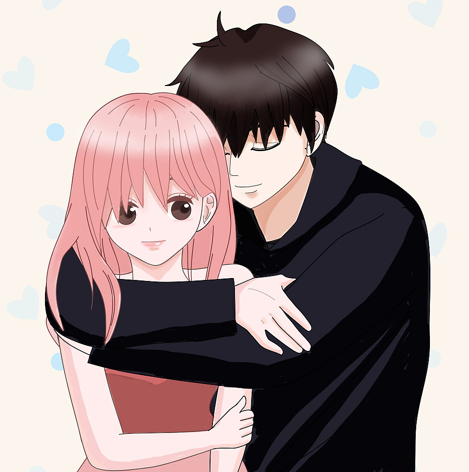 卡通表情情侣形象