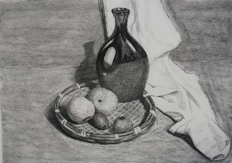 素描静物（图ZMTk0MjU0MTU2） - 绘画 - 站酷设计师绝代美术画室原创素材 - 站酷ZCOOL