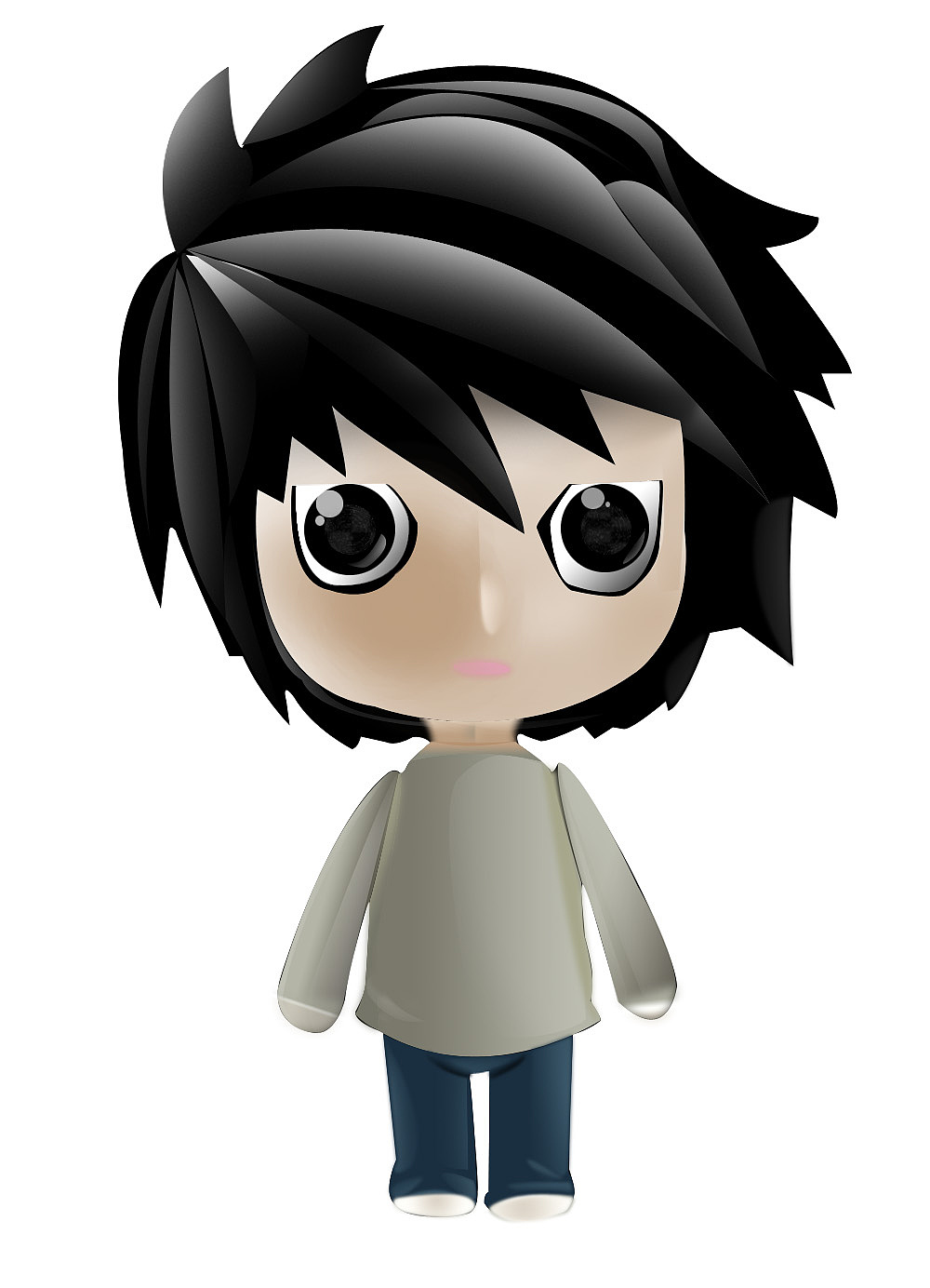 卡通小人学习作业