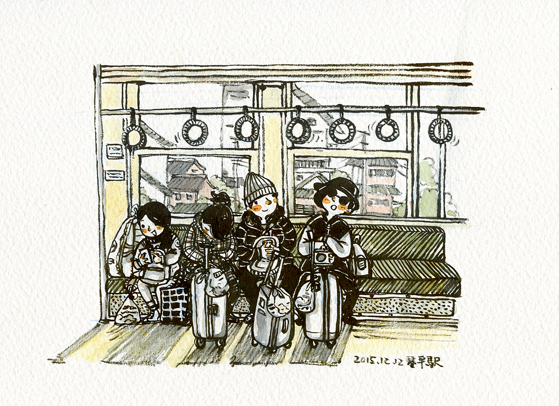 老少女的四国游（图ZNDk0NDU1ODg=） - 艺术插画 - 站酷设计师轰哈原创素材 - 站酷ZCOOL