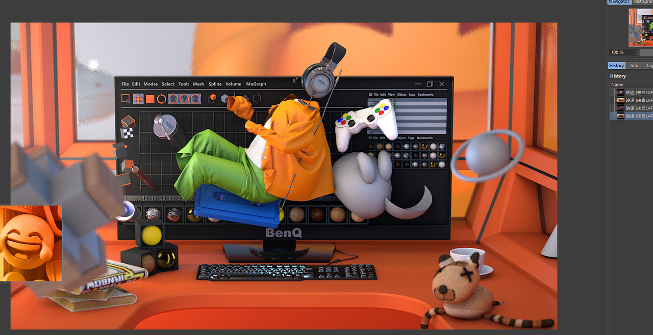 视界很大，一起来造，C4D创作（图ZMjA0NTc1ODQ4） - 海报 - 站酷设计师爷爷当年超厉害的原创素材 - 站酷ZCOOL