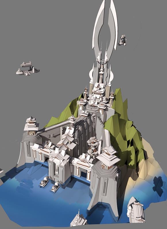 沙盘绘制-海边传送门