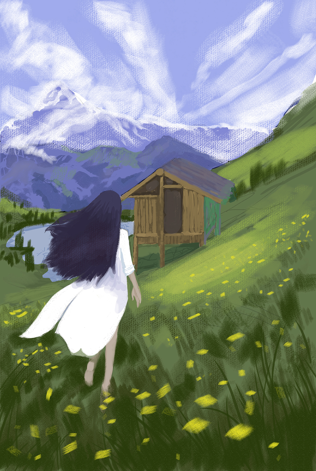 王小波-《黄金时代》插画习作·原画·概念设计（图ZMTkyMzQyMjE2） - 创作习作 - 站酷设计师郭蒹Gale原创素材 - 站酷ZCOOL