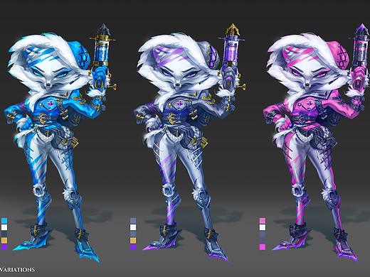 角色狐狸枪手设定集(多张)