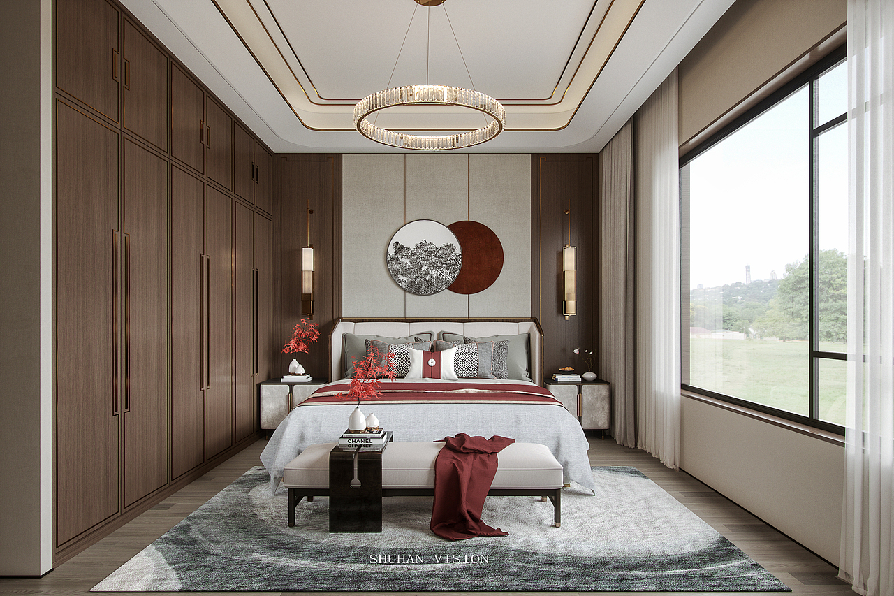 溪源.花园 新中式（图ZMjY4MzU1NDEy） - 家装设计 - 站酷设计师一只兔子_原创素材 - 站酷ZCOOL