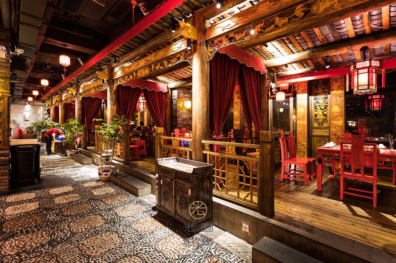 海口大龙翻印老成都火锅空间摄影