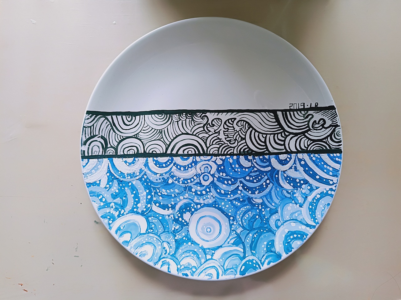 艺术陶瓷盘子彩绘|纯艺术|其他艺创|Luller - 原创作品 - 站酷 (ZCOOL)