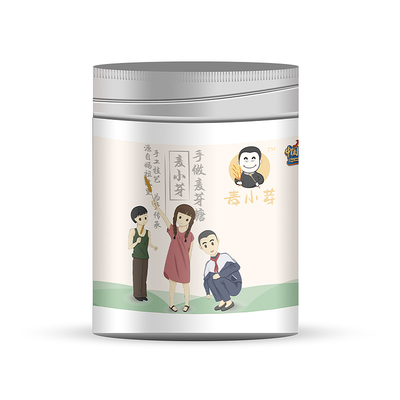 麦小芽麦芽糖包装设计