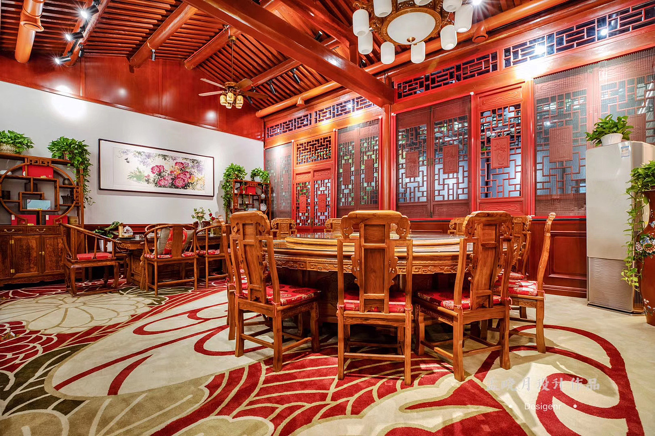 安徽潜山商会--古皖雅居商务宴（图ZMTk5ODIxMjY0） - 家装设计 - 站酷设计师孟晓月设计师原创素材 - 站酷ZCOOL