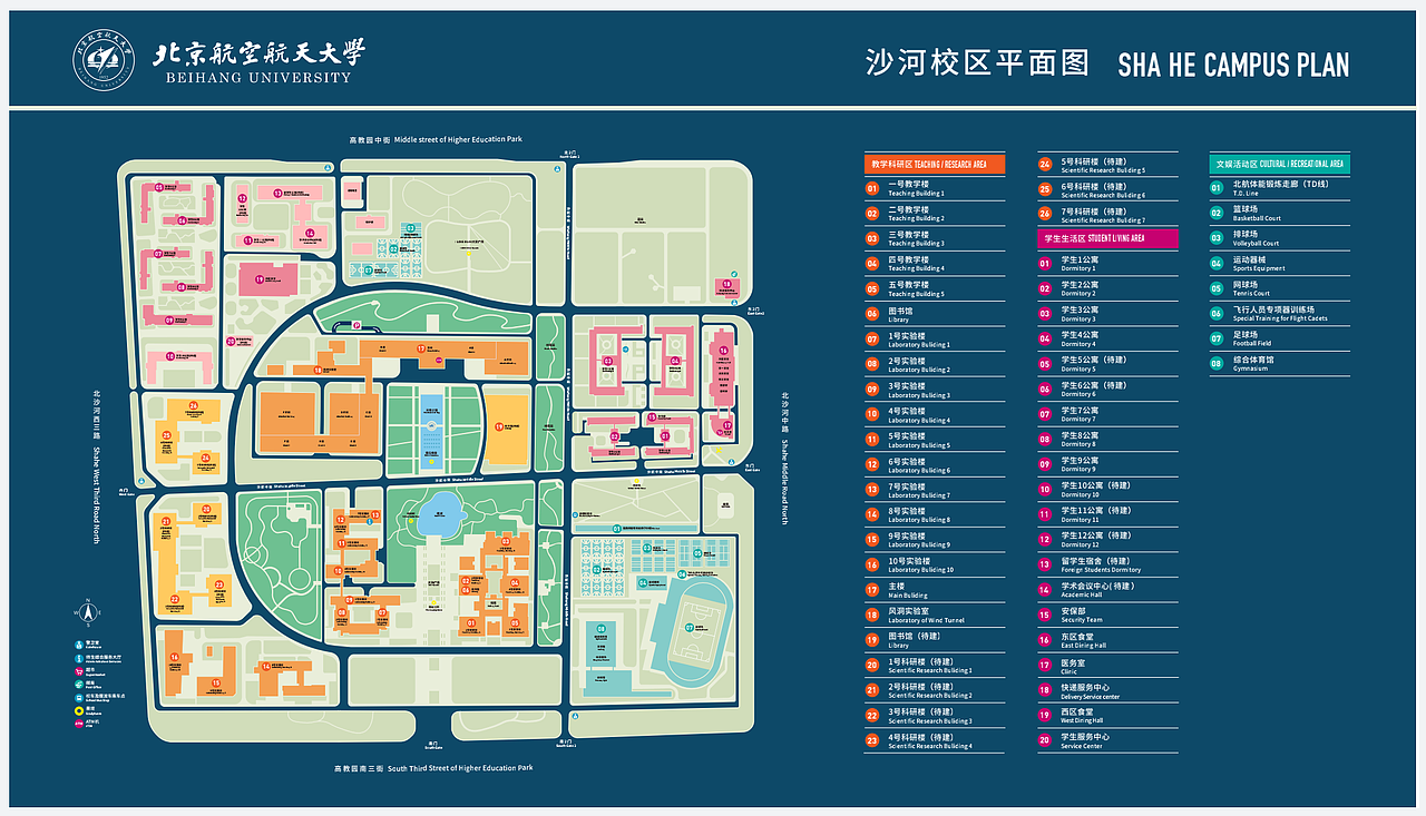 北京航空航天大学——沙河校区地图设计