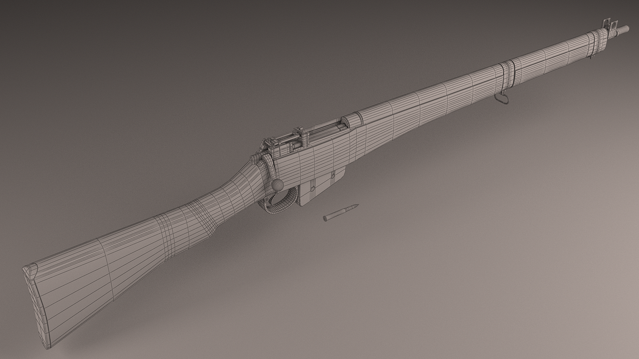 m762和李·恩菲尔德枪械建模