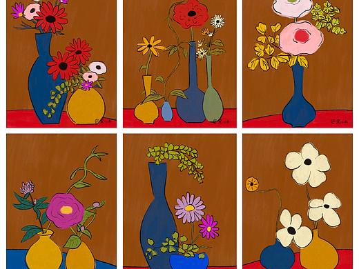 插畫 | FLOWERS（個人主頁-ZNTIzMjMxNDQ=） - 創(chuàng)作習作 - 站酷設計師黑小米原創(chuàng)素材 - 站酷ZCOOL