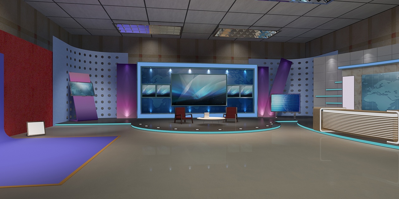 虚拟演播室实景效果图
