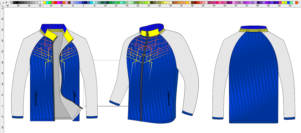 运动外套（蓝色系列）（图ZMTQ5MjQxNjUy） - 休闲/流行服饰 - 站酷设计师俏咔咔原创素材 - 站酷ZCOOL
