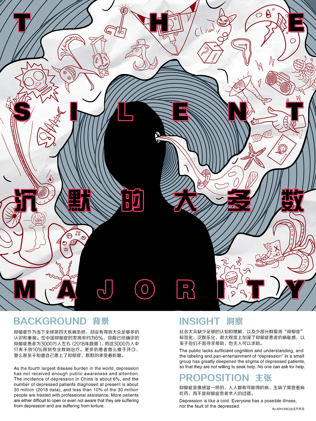 毕业设计《沉默的大多数》平面海报#青春答卷2019#（图ZMTYwNDA1OTg4） - 海报 - 站酷设计师王不东吾原创素材 - 站酷ZCOOL