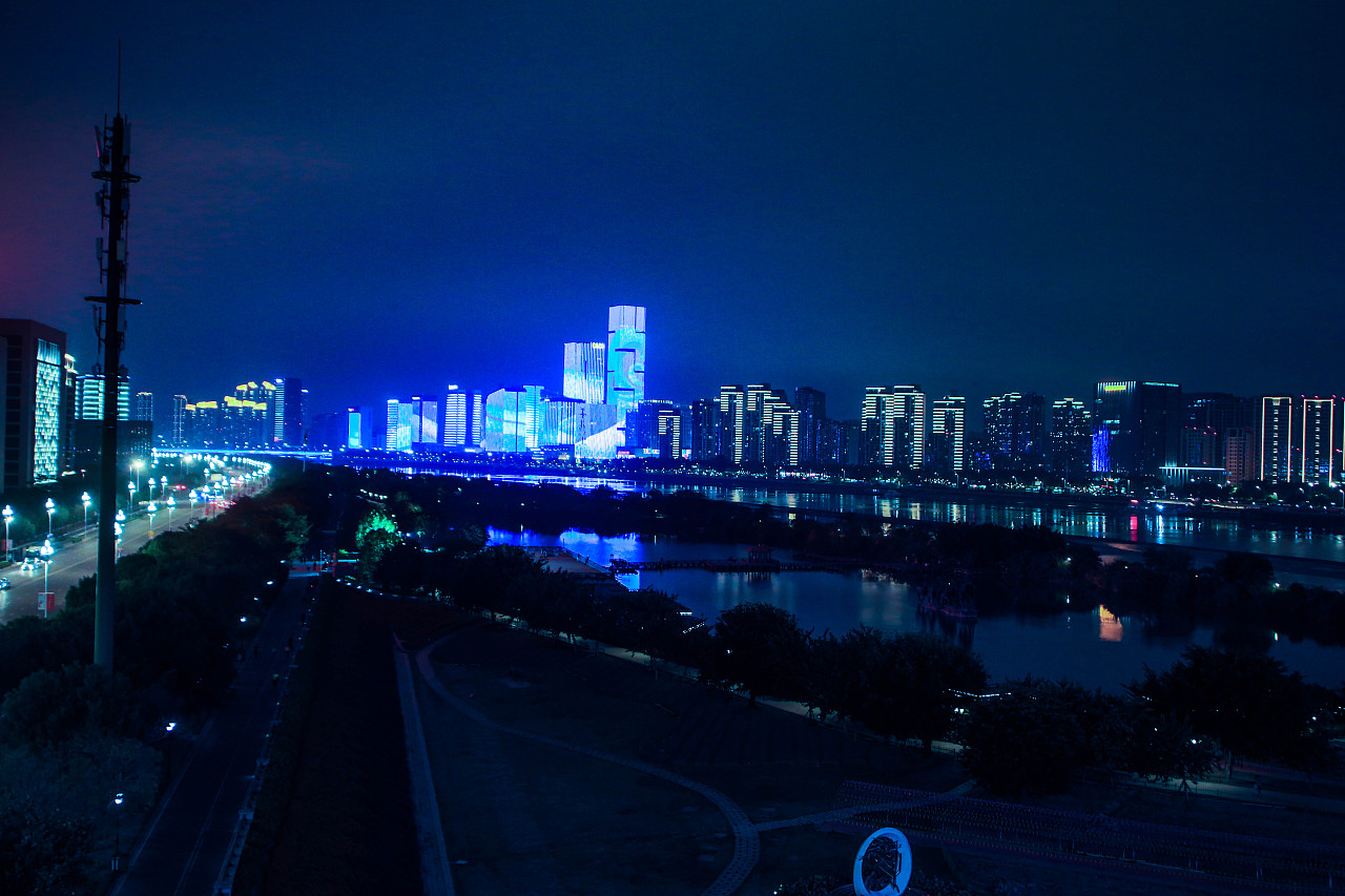福州江心公园的黄昏与夜景-中关村在线摄影论坛