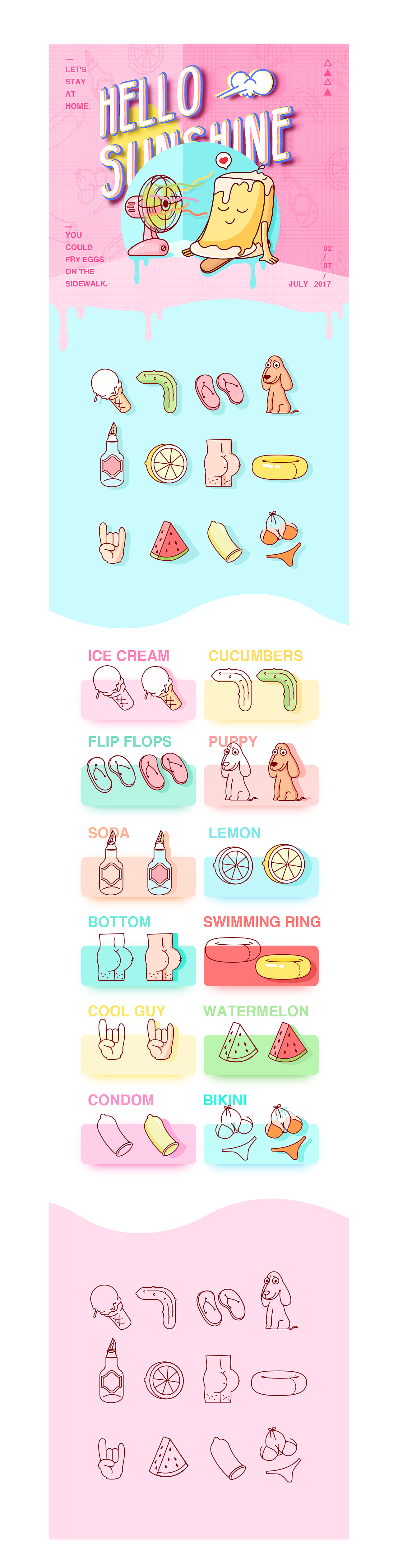 污污的一組圖標(biāo)～Hello Sunshine（圖ZODkzMzkwOTI=） - 圖標(biāo) - 站酷設(shè)計(jì)師張啵兒原創(chuàng)素材 - 站酷ZCOOL