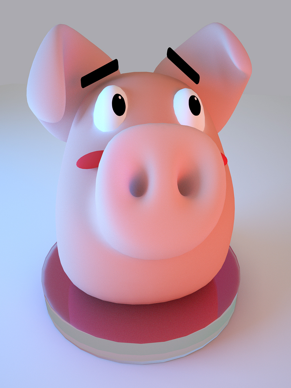 3d可爱小猪一家c4d