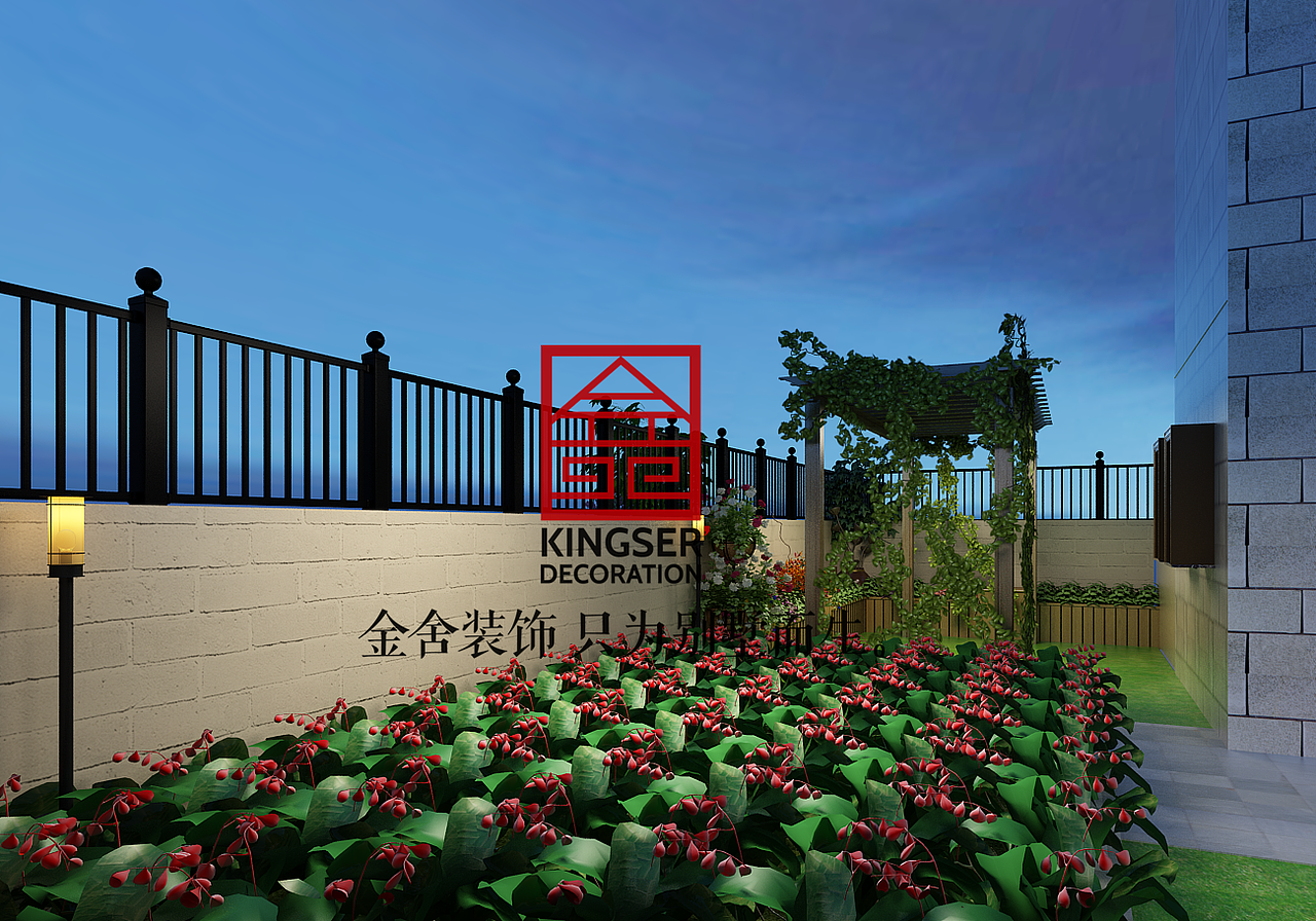 金舍装饰—西山一号—450平米—新中式风格—装修案例