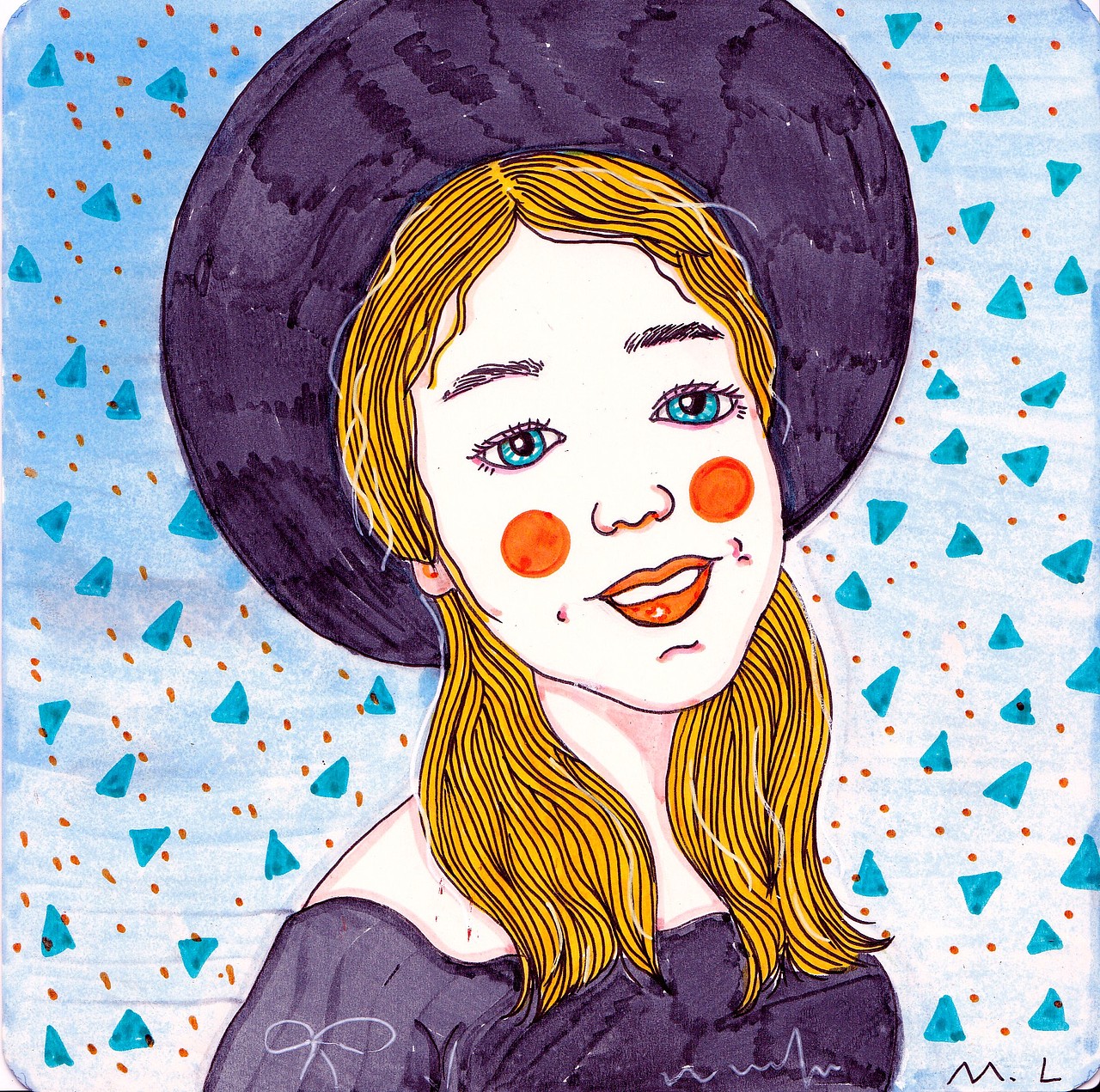 一张卡片画，原创。