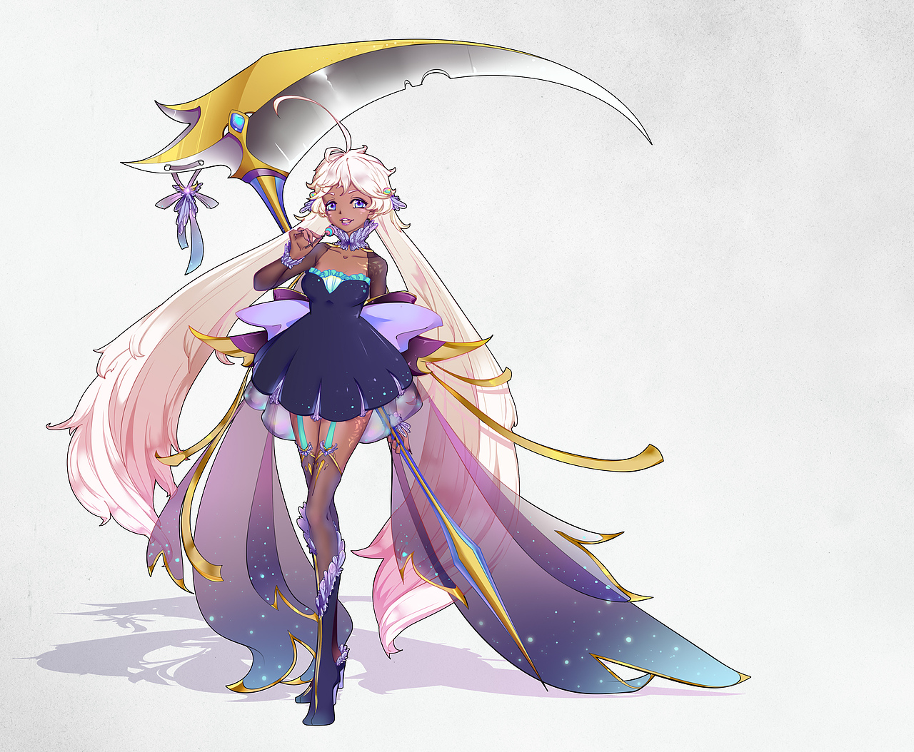 角色原画黑皮妹妹