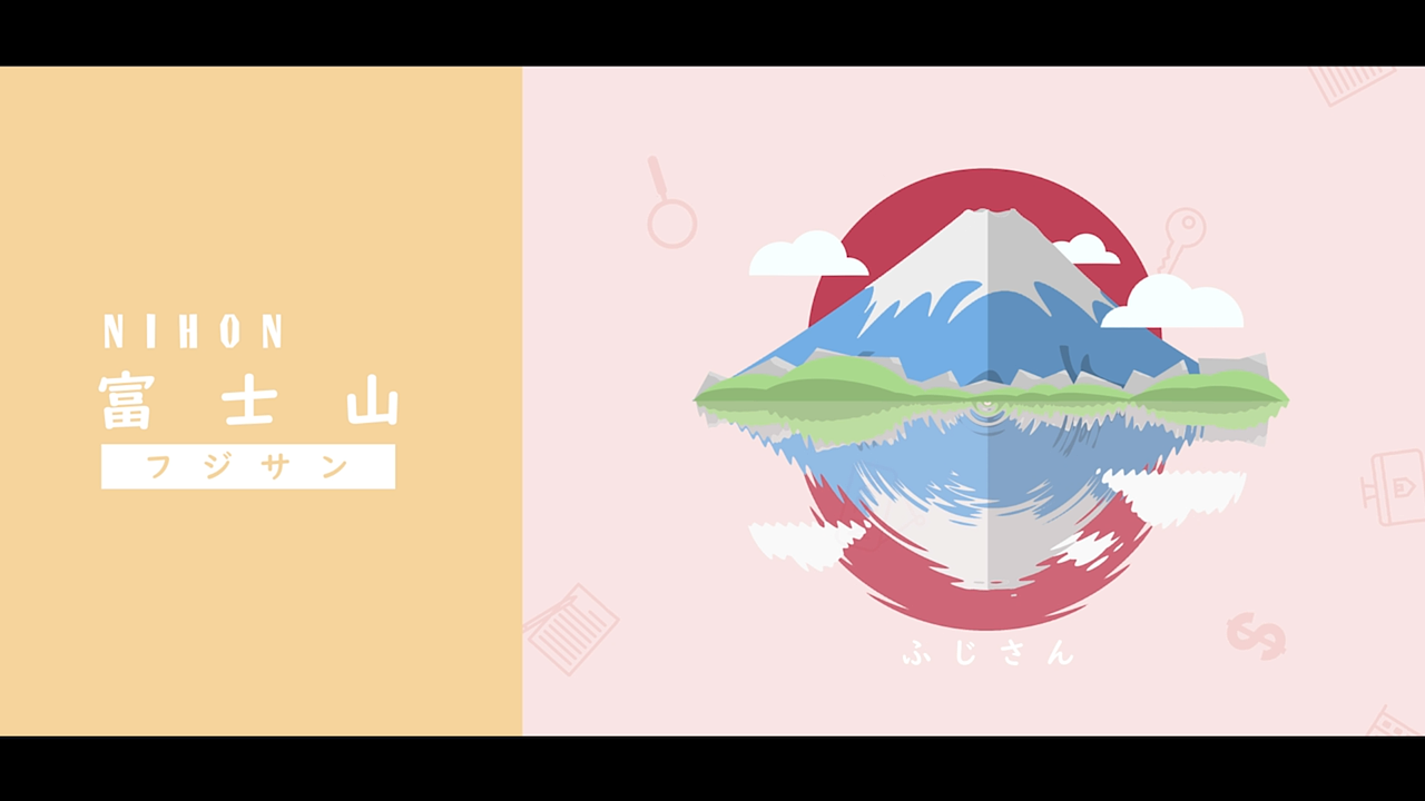 MG平面元素设计展示动画 国家元素