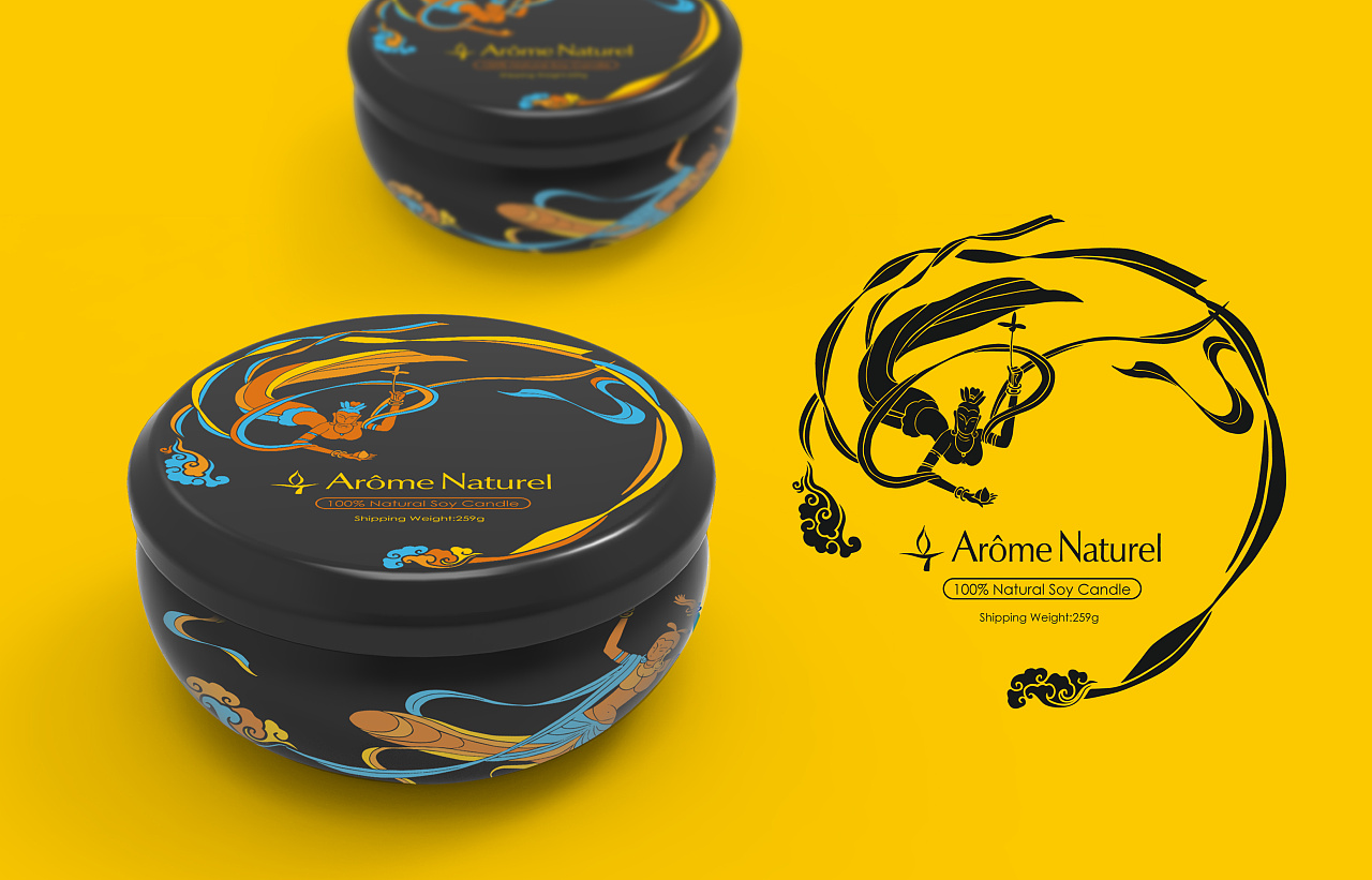 香烛包装设计"飞天"