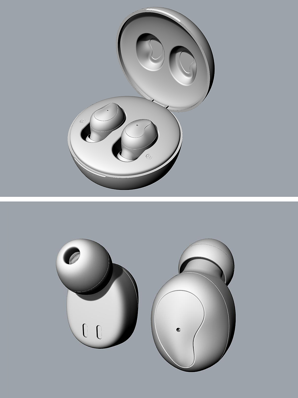 蓝牙耳机建模渲染|三维|产品|ddd雨夜聆风_原创作品-站酷zcool