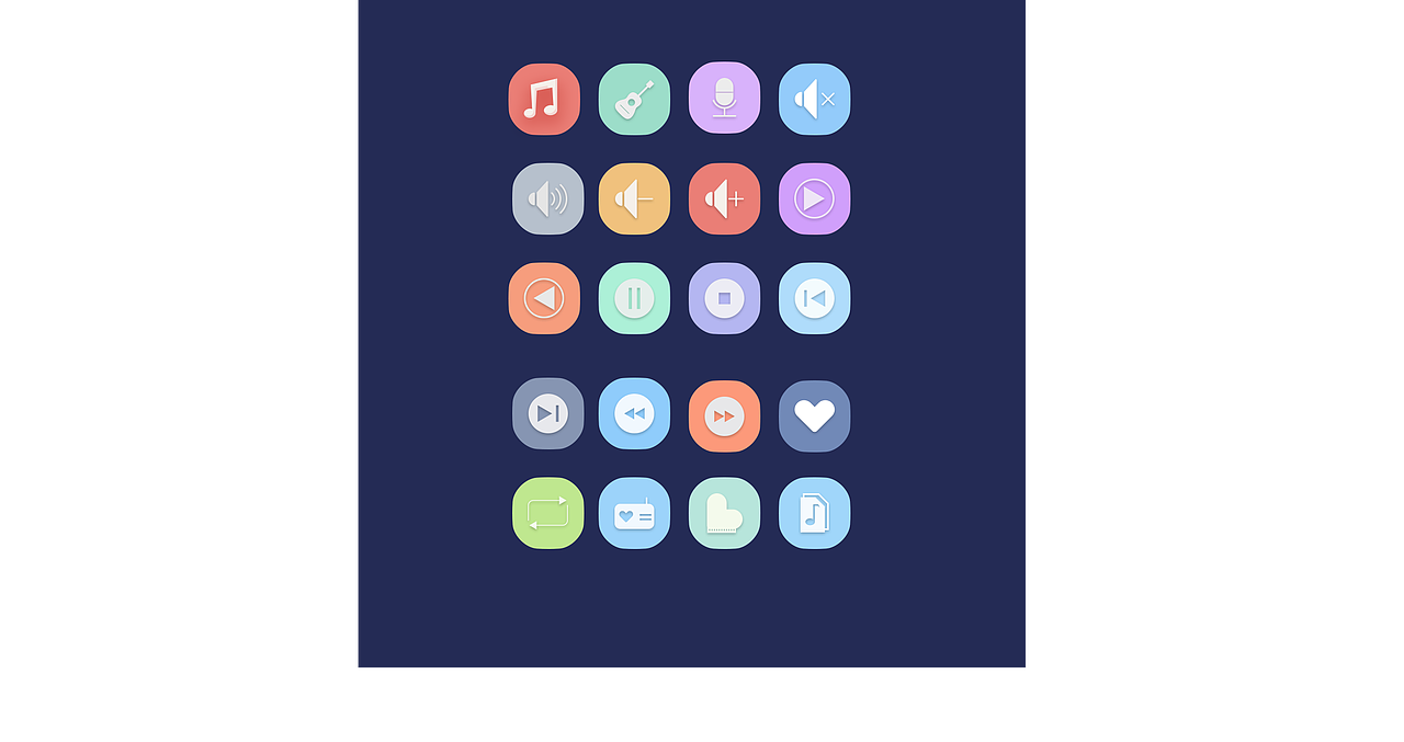 风格化音乐图标