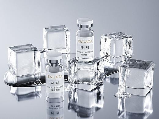 医美学护肤品冻干粉详情页C4D OC渲染设计