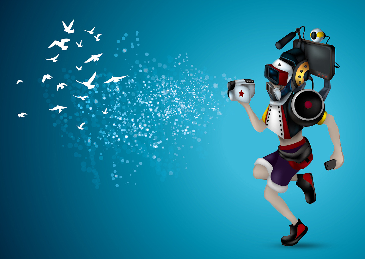 摄像有关的插画壁纸