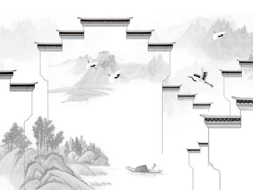 新中式徽派建筑