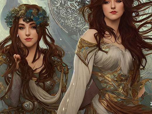 ai创作实验室#北欧女神,d&d,幻想,优雅的,高度详