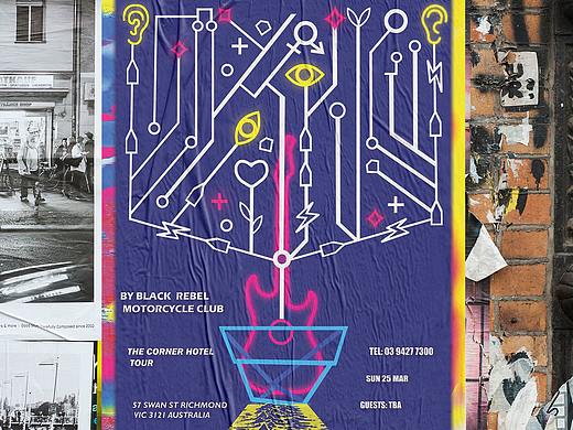 #青春答卷2019# 音乐节现场霓虹海报——Guitar Tree