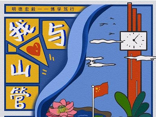 山东管理学院校园地图设计