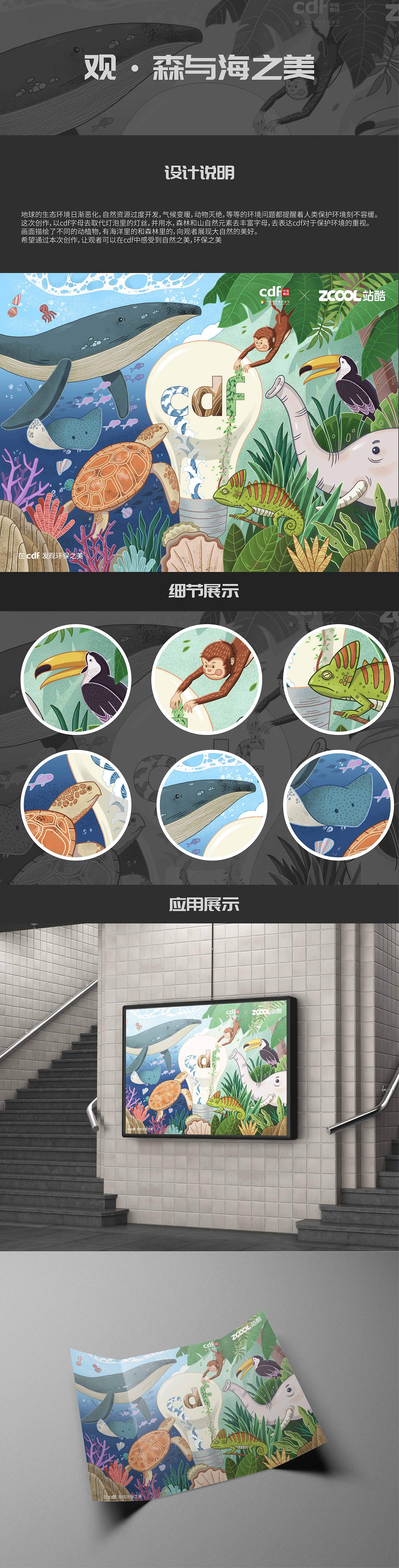 观·森与海之美（图ZMjgwODQyNDUy） - 海报 - 站酷设计师徐肯尼原创素材 - 站酷ZCOOL