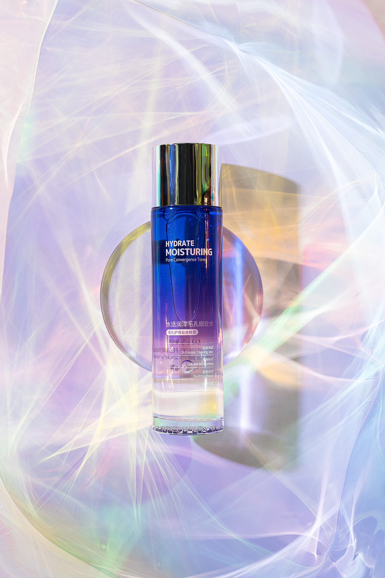 护肤品丨水活润泽毛孔细致水-创意拍摄