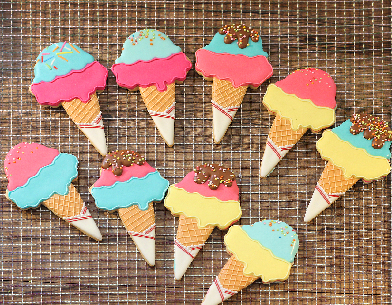 冰淇淋蛋筒&西瓜饼干产品包装、产品设计以及摄影