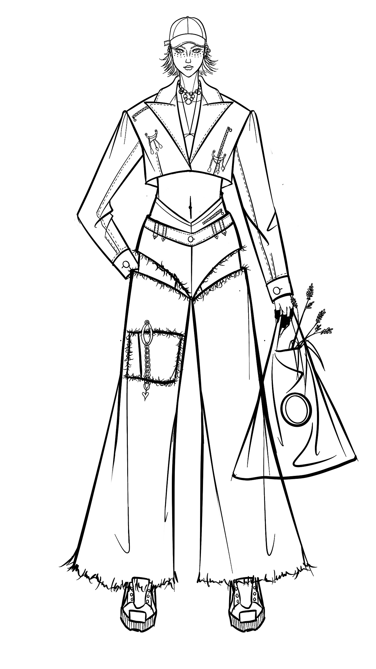 NO.17 服装设计插画（图ZMjEyMzA0MjE2） - 休闲/流行服饰 - 站酷设计师服装设计可可念原创素材 - 站酷ZCOOL