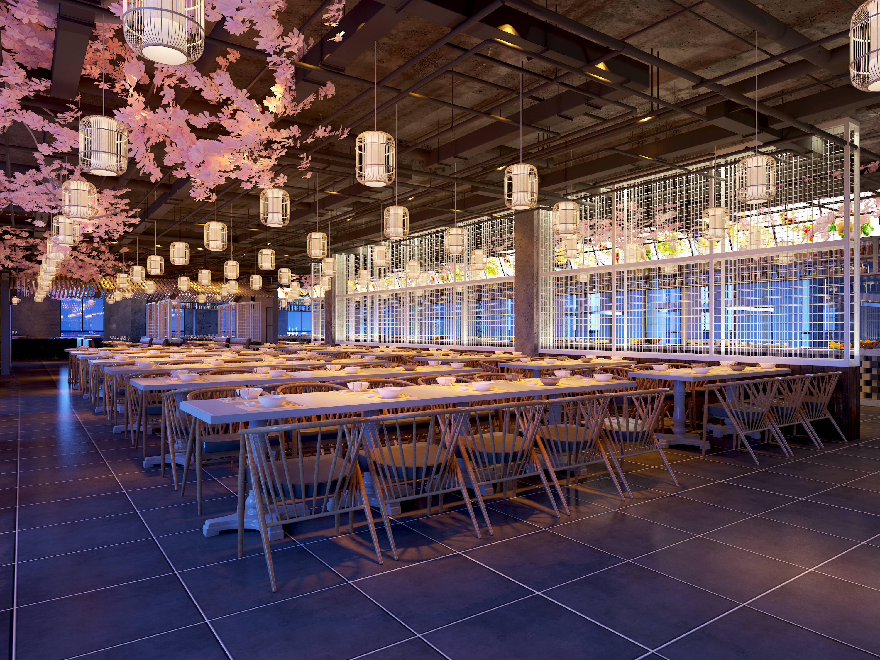 郑州美食广场设计方案-本案位于河南周口美食城设计