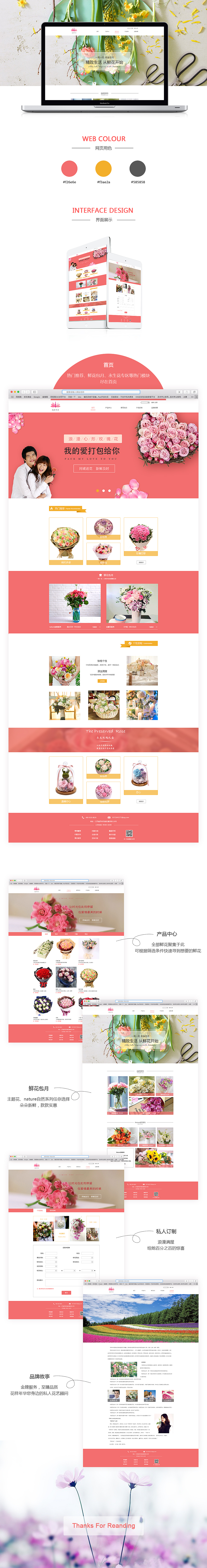 花样年华-花店APP/PC端展示（图ZNjk0OTYyNzY=） - APP界面 - 站酷设计师安之若素Zh原创素材 - 站酷ZCOOL